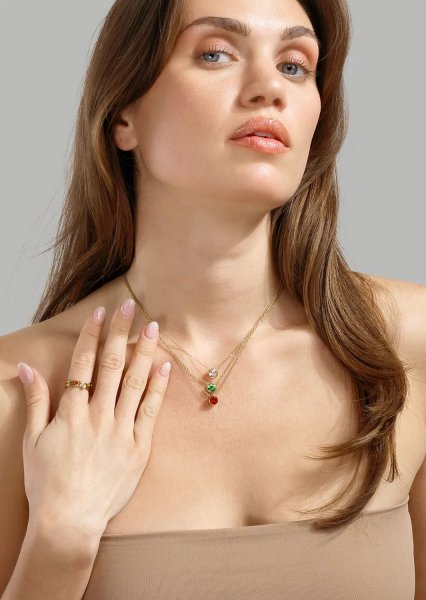 Trinity Prisma Ring - 18k Forgyldt