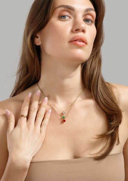Trinity Prisma Ring - 18k Forgyldt
