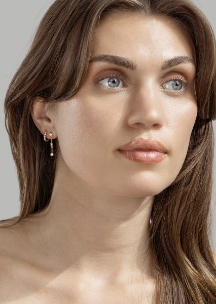 Ørering Sparklingers - 18k Forgyldt