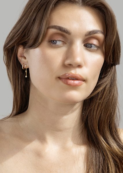 Ørering Sparklingers - 18k Forgyldt