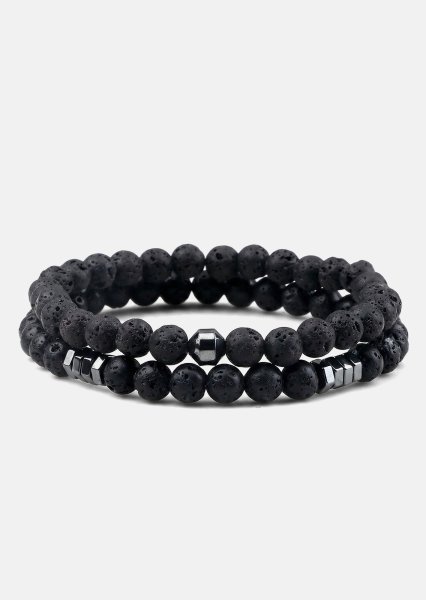 Perlearmbånd Onyx Edge