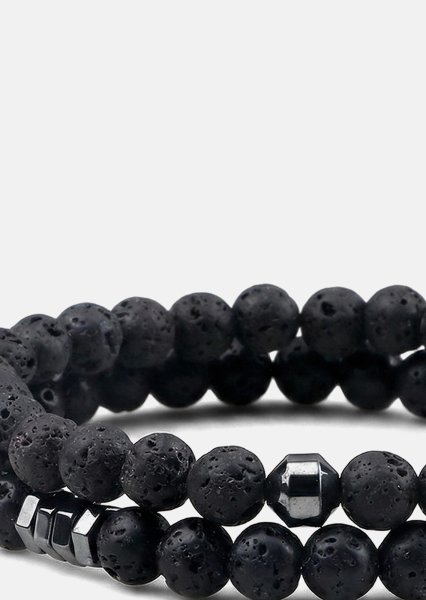 Perlearmbånd Onyx Edge