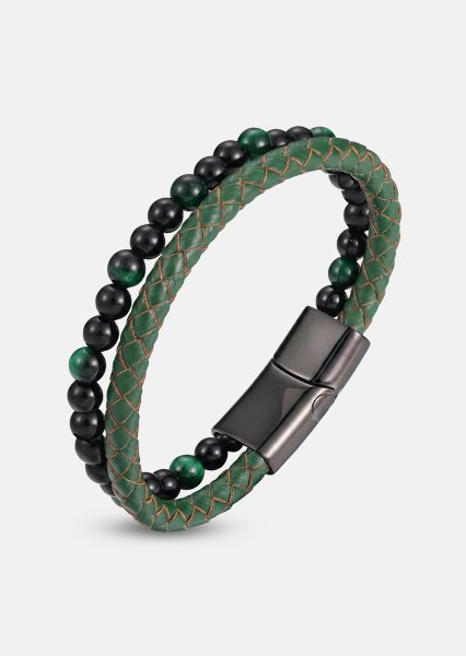 Læderarmbånd Verdant Veil