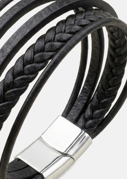 Læderarmbånd Titan Veil