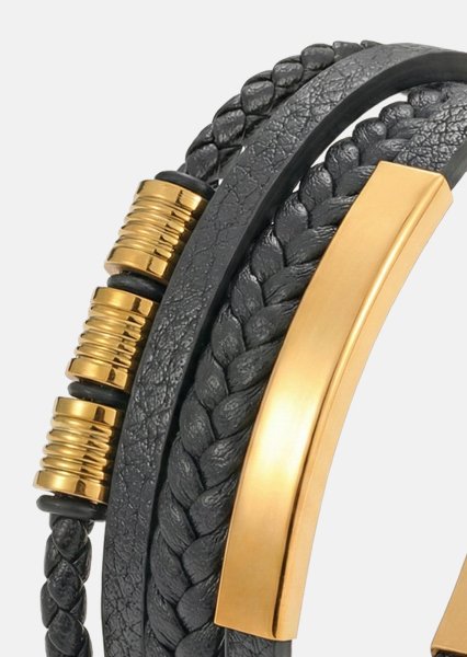 Læderarmbånd Titan Embrace