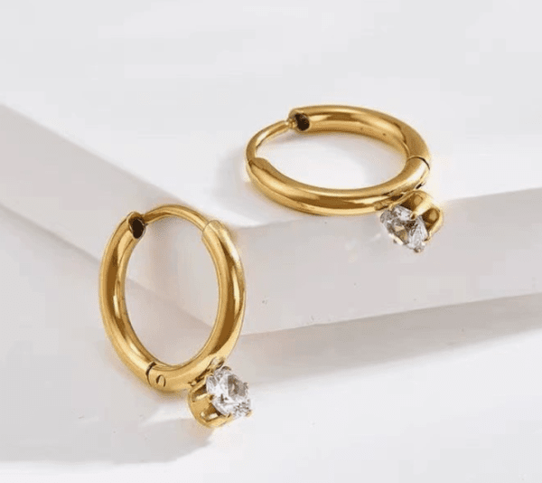 Radiance Drop Øreringe – 18k Forgyldte