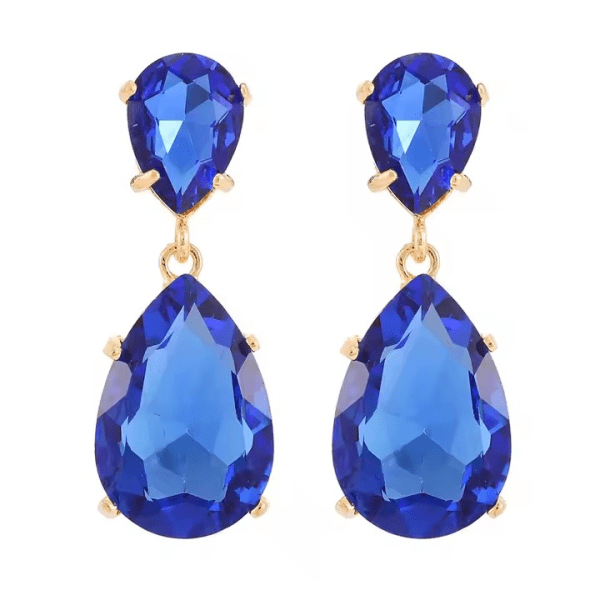 Azulora Blue Øreringe – 18k Forgyldte