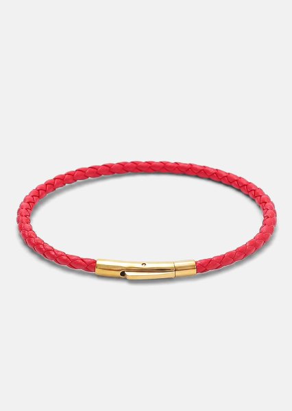 Læderarmbånd Crimson Cadenza