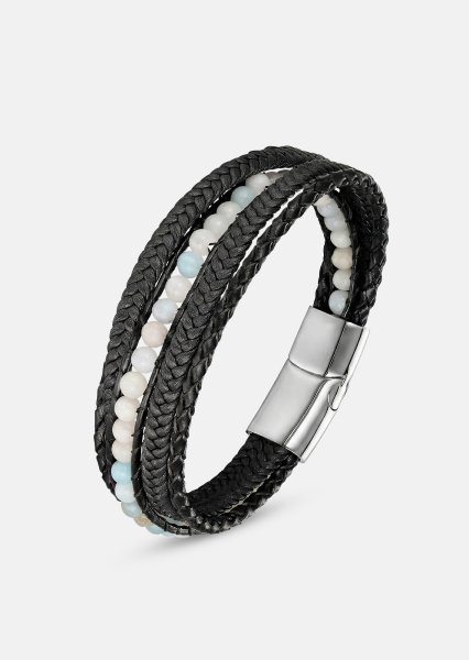 Læderarmbånd Titan Leaf