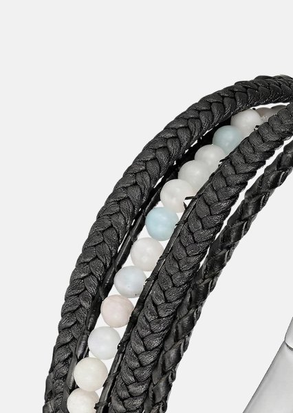Læderarmbånd Titan Leaf