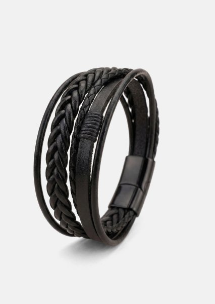 Læderarmbånd Ebon Serpent
