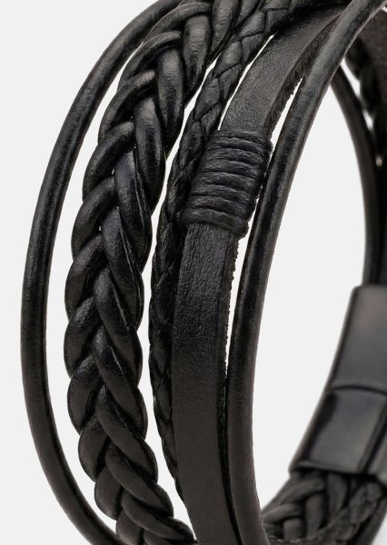 Læderarmbånd Ebon Serpent