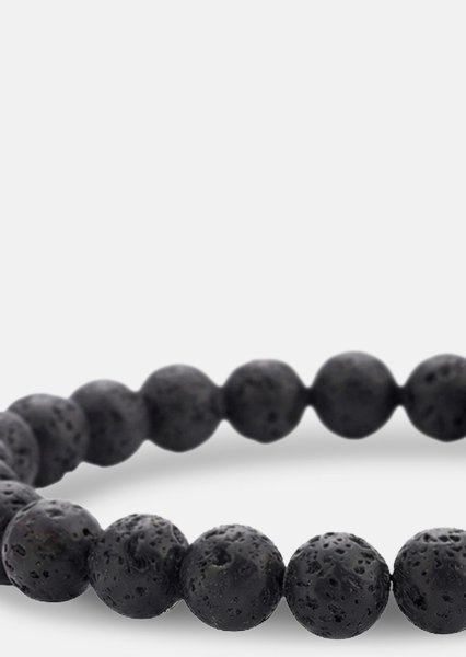 Perlearmbånd Obsidian Thread