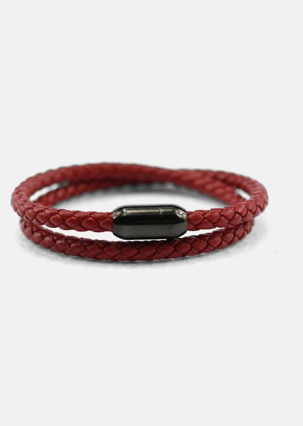 Læderarmbånd Crimson Edge