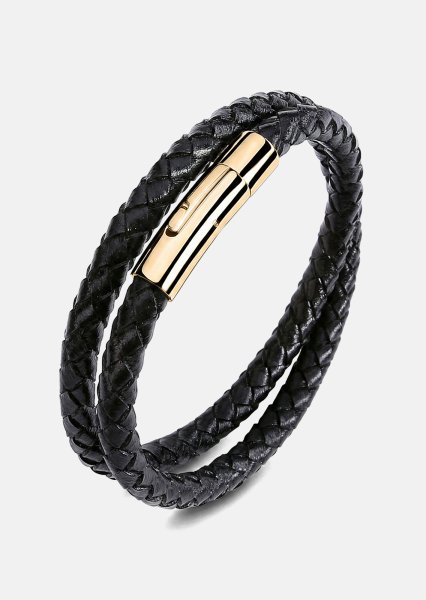 Læderarmbånd Titan Lattice