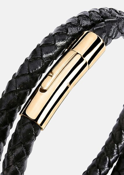 Læderarmbånd Titan Lattice