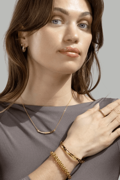 Armbånd Royal Braid - 18k Forgyldt