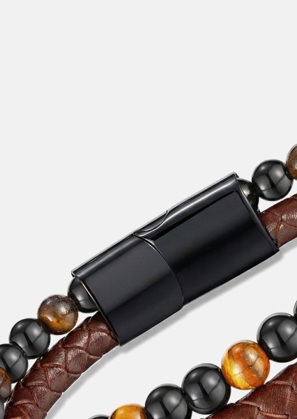 Læderarmbånd Legacy Weave