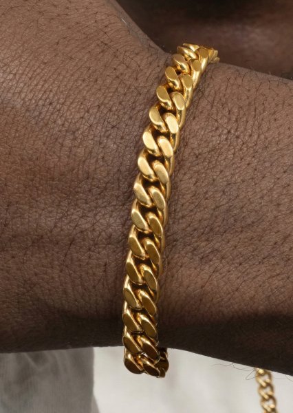 Armbånd Excalibur Link - 18k Forgyldt