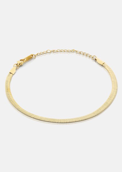 Armbånd Sleek Chain - 18k Forgyldt