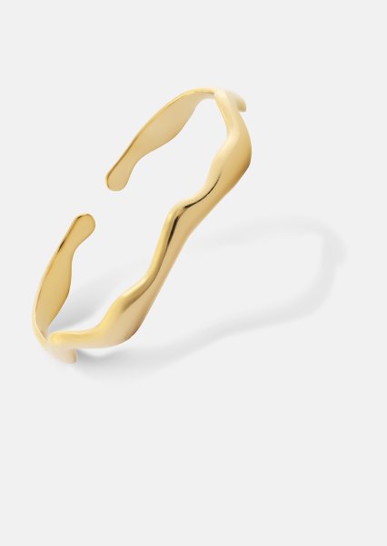 Armbånd Waveform - 18k Forgyldt