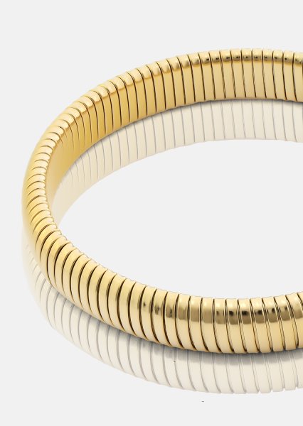 Armbånd Sculpted Coil - 18k Forgyldt