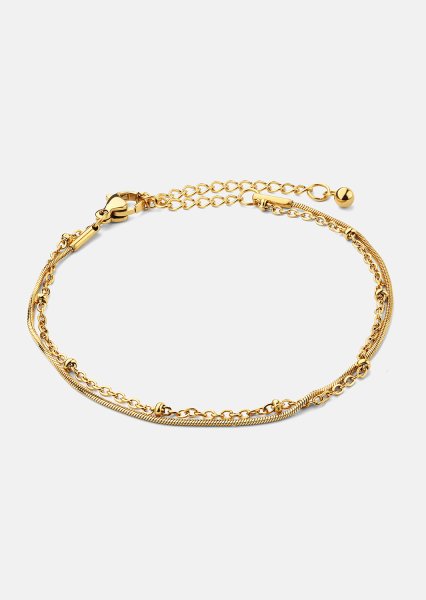 Armbånd Duo - 18k Forgyldt