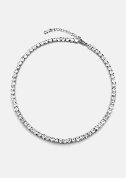 Lustre Halskæde – Forsølvet