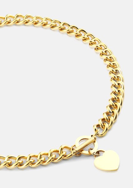 Luxe Circle Charm Necklace - 18k Forgyldt