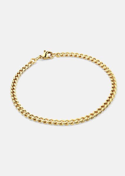 Golden Link Chain Bracelet - 18k Forgyldt