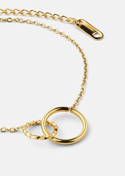 Armbånd Duo Rings - 18k Forgyldt