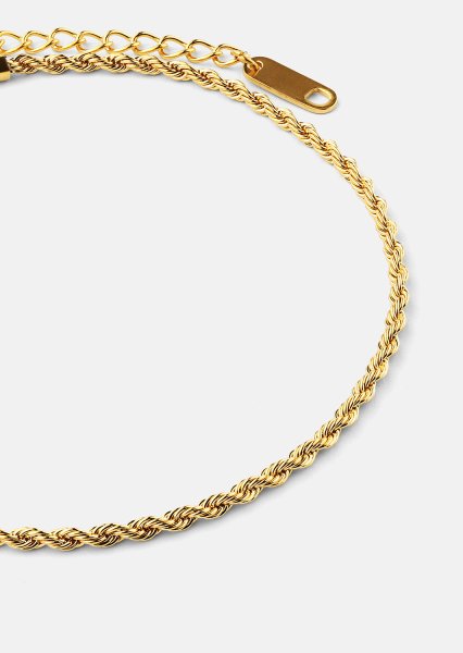 Armbånd Rope – 18k Forgyldt