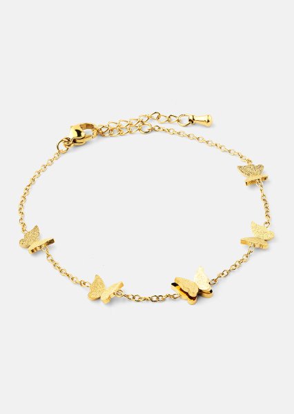 Armbånd Butterfly Dance - 18k Forgyldt