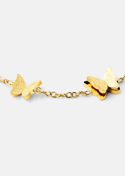 Armbånd Butterfly Dance - 18k Forgyldt