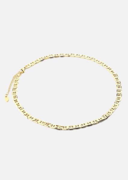 Halskæde Bold Link Chain - 18k Forgyldt