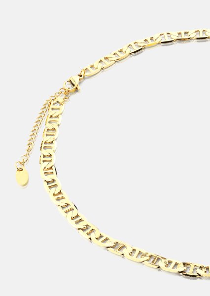Halskæde Bold Link Chain - 18k Forgyldt