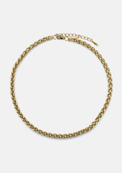 Halskæde Royal Twist - 18k Forgyldt