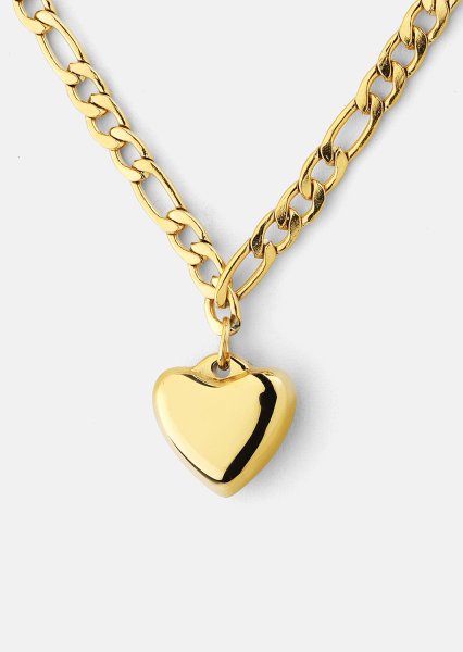 Halskæde Heart of Gold – 18k Forgyldt