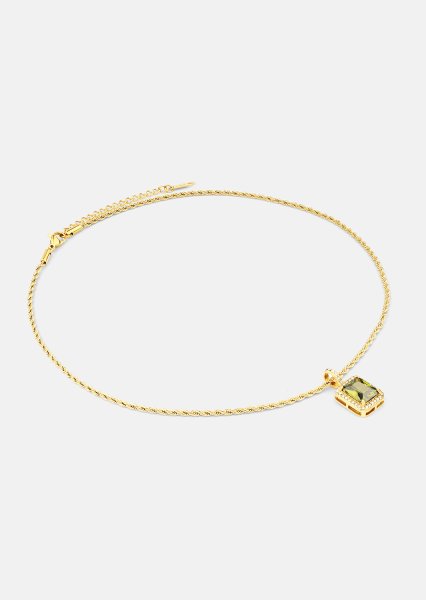 Halskæde Green Luxe - 18k Forgyldt