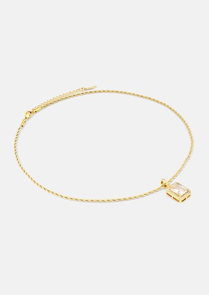 Halskæde White Luxus - 18k Gold Plated