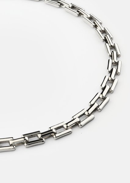 Halskæde Chain Link – Forsølvet