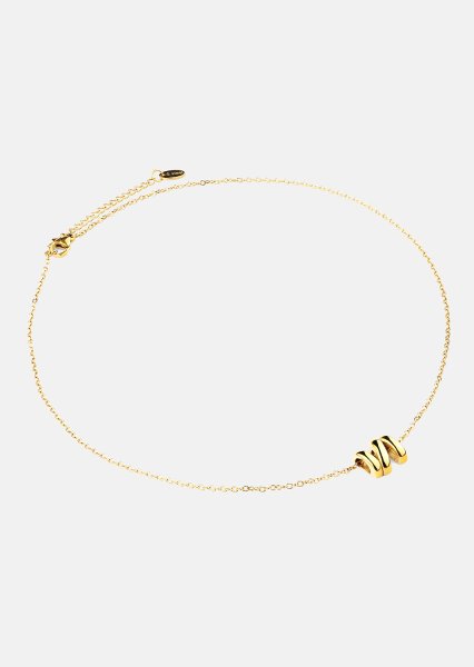 Halskæde W-Twist – 18k Forgyldt