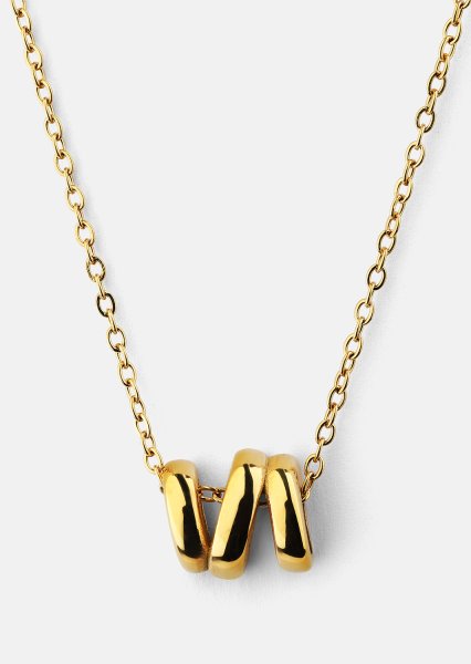 Halskæde W-Twist – 18k Forgyldt