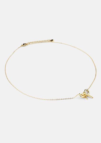 Halskæde Golden Bow - 18k Forgyldt