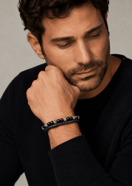 Læderarmbånd Ebon Veil