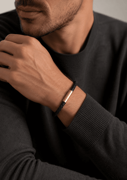 Læderarmbånd Echo Forge