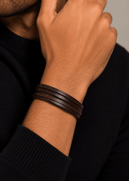 Læderarmbånd Savage Echo