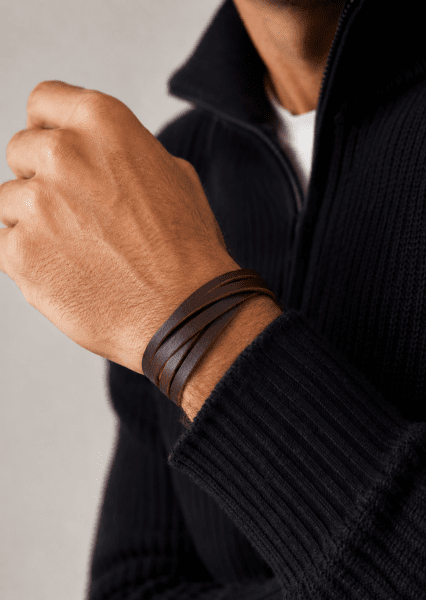 Læderarmbånd Savage Echo
