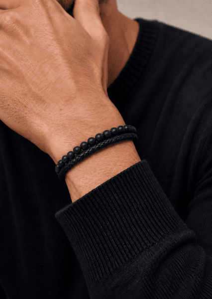 Læderarmbånd Shadow Embrace