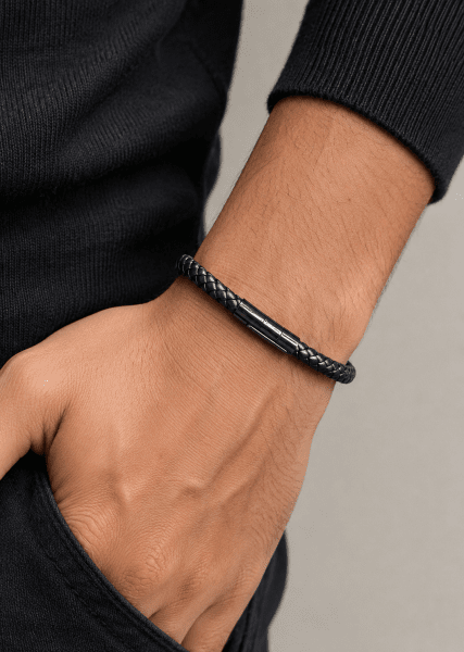 Læderarmbånd Silvan Edge